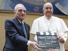 Martin Scorsese junto al papa Francisco Martin Scorsese junto al papa Francisco