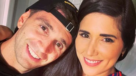 Emiliano Martínez y su esposa Mandinha. / IG