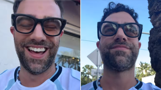 Diego Poggi se compró una camiseta para alentar a Argentina, pero hubo un detalle que no notó y se hizo viral