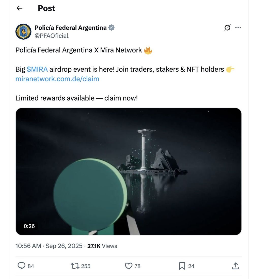 Hackeo en X a la Policía Federal