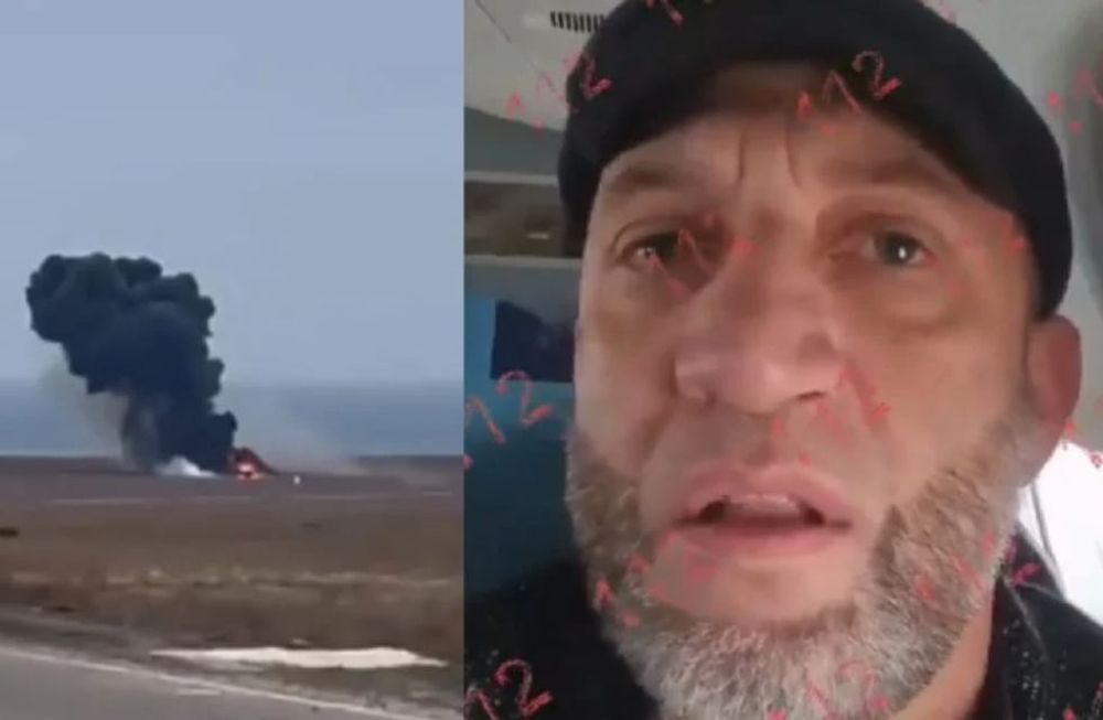 El impactante video durante el accidente aéreo en Kazajistán.