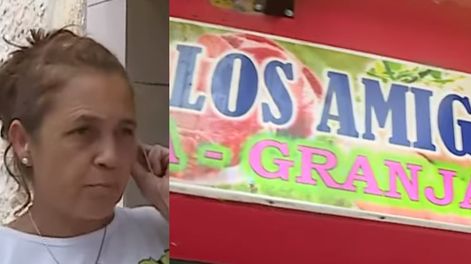Laura, hermana de uno de los dueños de la carnicería Los Amigos.