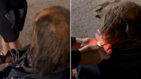 Dos menores fingieron ser policías y agredieron a un hombre en situación de calle.&nbsp;