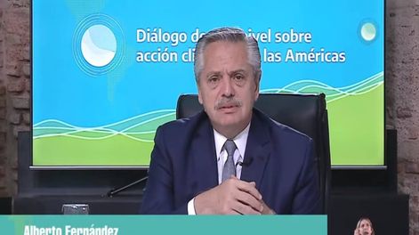 Los Andes | El presidente Alberto Fernández encabezó desde el Museo del Bicentenario de la Casa Rosada la cumbre latinoamericana sobre cambio climático denominada Diálogo de alto nivel sobre acción climática en las Américas.