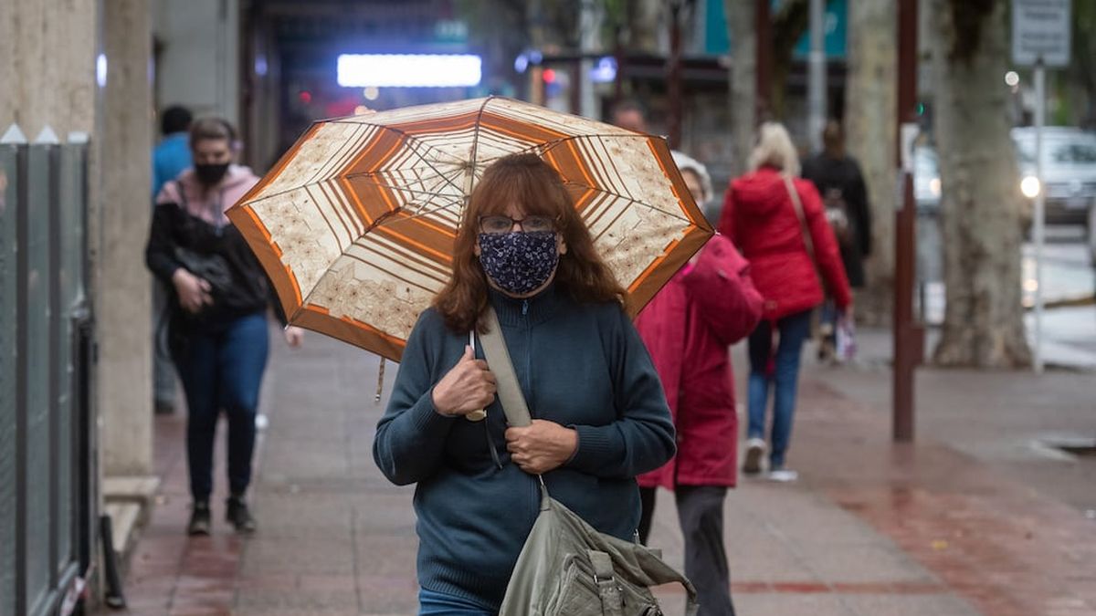 Cielo nublado, mucho frío y lluvias en Mendoza: en qué zonas y a cuánto llegará la máxima