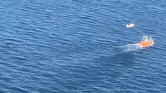 La Prefectura Naval inició un operativo de búsqueda y rescate de un tripulante desaparecido en Chubut. Foto: Prefectura Naval Argentina.