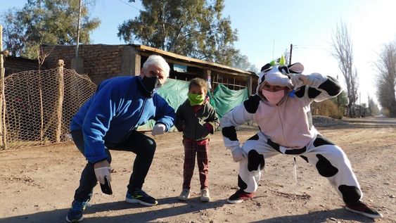 La mayor parte de las familias que visitaron viven del trabajo rural. Gentileza