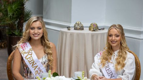 Azul (Reina) y Agustina (Virreina) en el desayuno real 2026