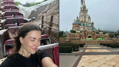 La joven estuvo sola en Disneyland de Hong Kong
