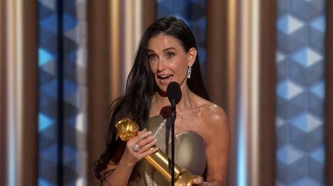 Los Andes | Demi Moore ganó el Globo de Oro a la mejor interpretación de una actriz en una película musical o comedia por The Substance.