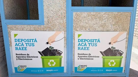 maipu recolecto mas de 2000 kilos de residuos electricos y electronicos