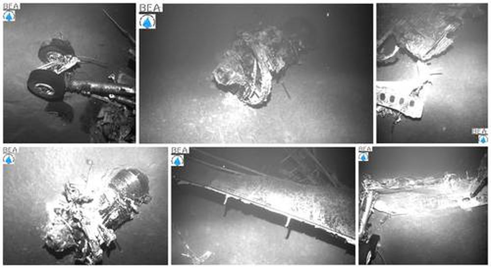 Fotos de los restos encontrados en el fondo del mar del avión de Air France que se estrelló en el 2009.