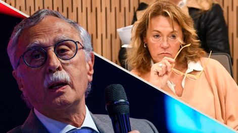 El ministro de Salud, Mario Lugones, y la diputada de la Coalición Cívica, Marcela Campagnoli.