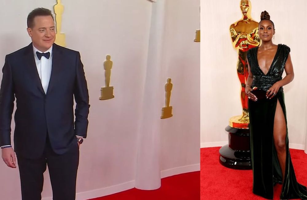 El actor Brendan Fraser entregará una de las estatuillas. Fue ganador el año pasado.La actriz Issa Rae, una de las integrantes del elenco de Barbie.