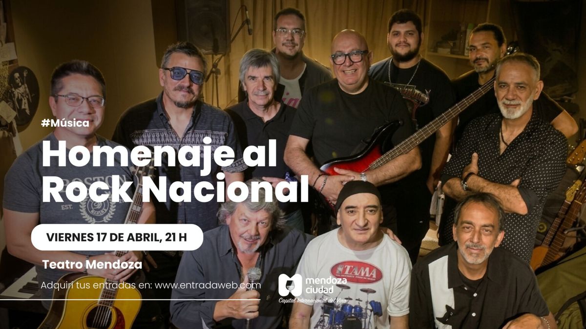 Tres bandas mendocinas harán un homenaje al rock nacional en el Teatro Mendoza