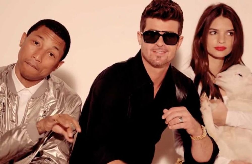 Robin Thicke admitió no ser el autor de Blurred lines