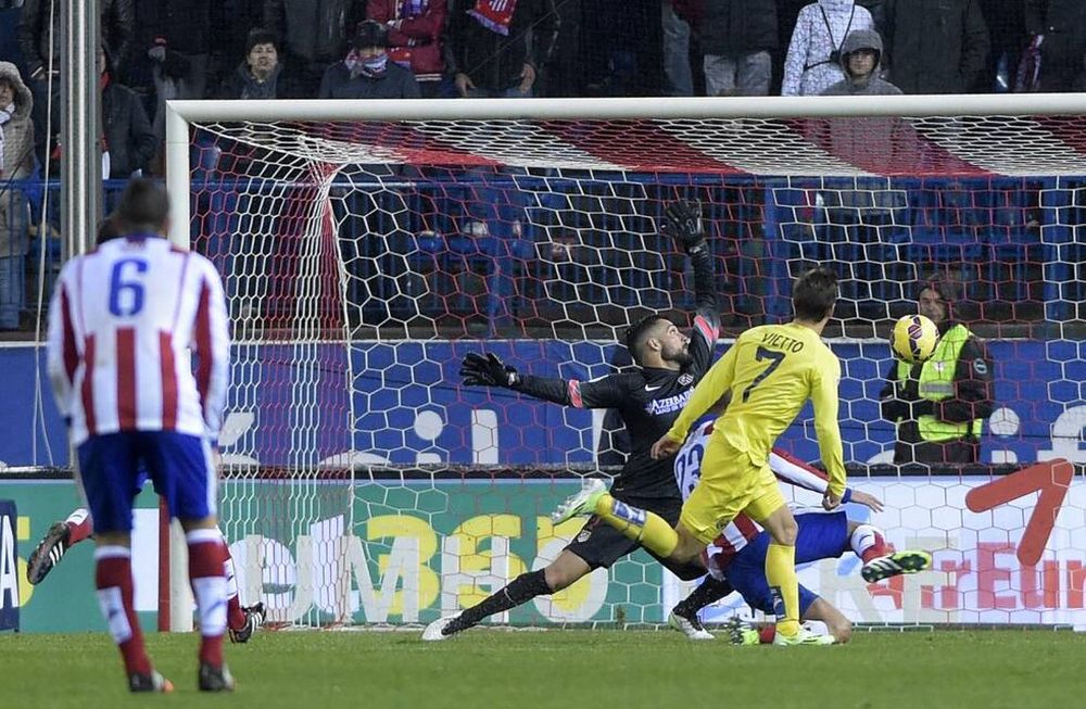 Con gol de Vietto, Villarreal frenó al Atlético de Madrid