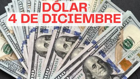 Está confirmado el precio que tendrá el dólar cuando abran los bancos este jueves 4 de diciembre