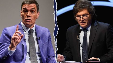 Pedro Sánchez apuntó contra Javier Milei.