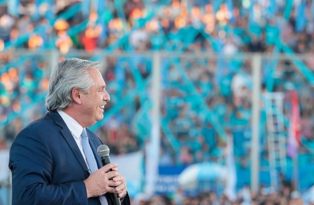 El mandatario fue el único orador durante el acto en homenaje al fallecido Néstor Kirchner.