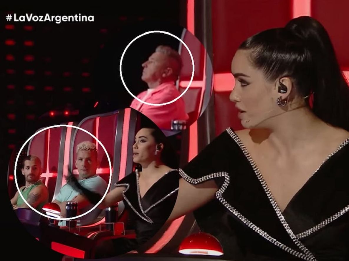 Tenso cruce entre Lali Espósito y los Montaner en La Voz Argentina (Captura Telefe)