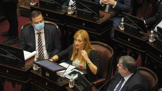 Anabel Fernández Sagasti cuestionó la actitud de la oposición durante el discurso del presidente Alberto Fernández.Foto Federico Lopez Claro