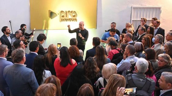 Horacio Rodríguez Larreta en la inauguración del nuevo local del PRO en Mendoza. (prensa Rodríguez Larreta)