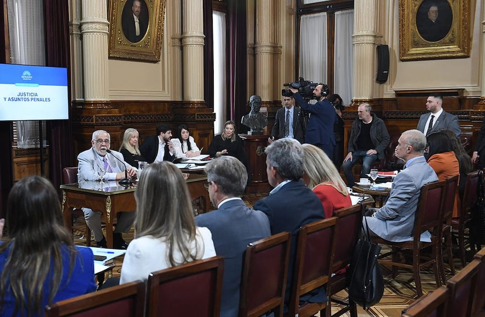 Reunión de la Comisión de Justicia y Asuntos Penales. Foto: Comunicación Senado