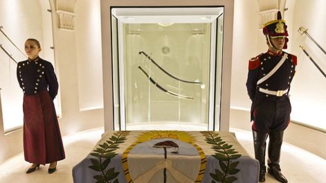 Sala del sable corvo de San Martín. &nbsp;