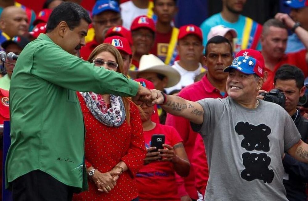 Además de peronista, Diego Maradona apoyaba el régimen chavista en Venezuela