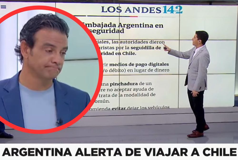 Así reaccionaron en la TV chilena al informe de Los Andes por la inseguridad que sufren los argentinos en Chile