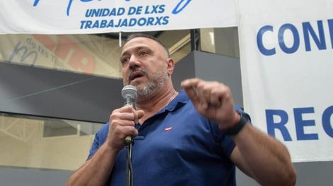 Ricardo Letard, secretario general del gremio de Camioneros en Mendoza.