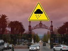 Alerta naranja en Mendoza. Alerta naranja en Mendoza.
