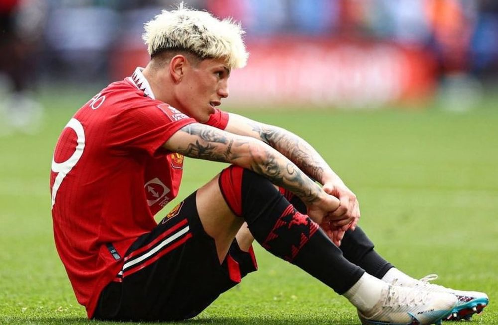 Alejandro Garnacho, una de las promesas del Manchester United.