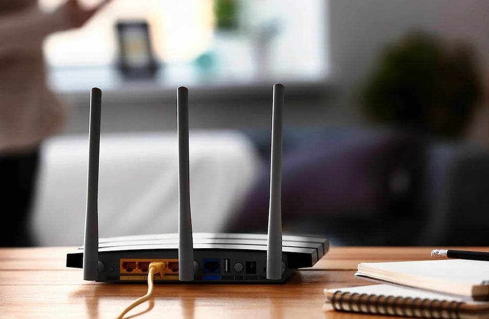 Feste Internetverbindung zu Hause.