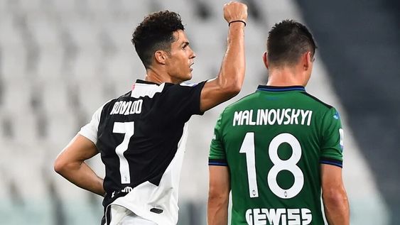 Con dos goles de CR7 desde los 12 pasos, la Juventus igualó con Atalanta 2-2 y quedó a un paso de lograr su noveno título consecutivo. / GENTILEZA.