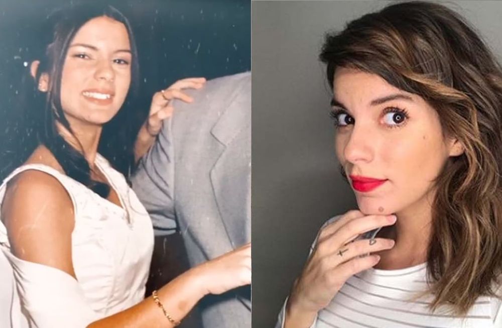 Gimena Accardi mostró fotos de sus 15 y advirtió: “No me había arreglado los dientes”