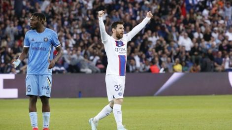 Messi acertó desde lejos y convirtió un golazo para el PSG. / PSG