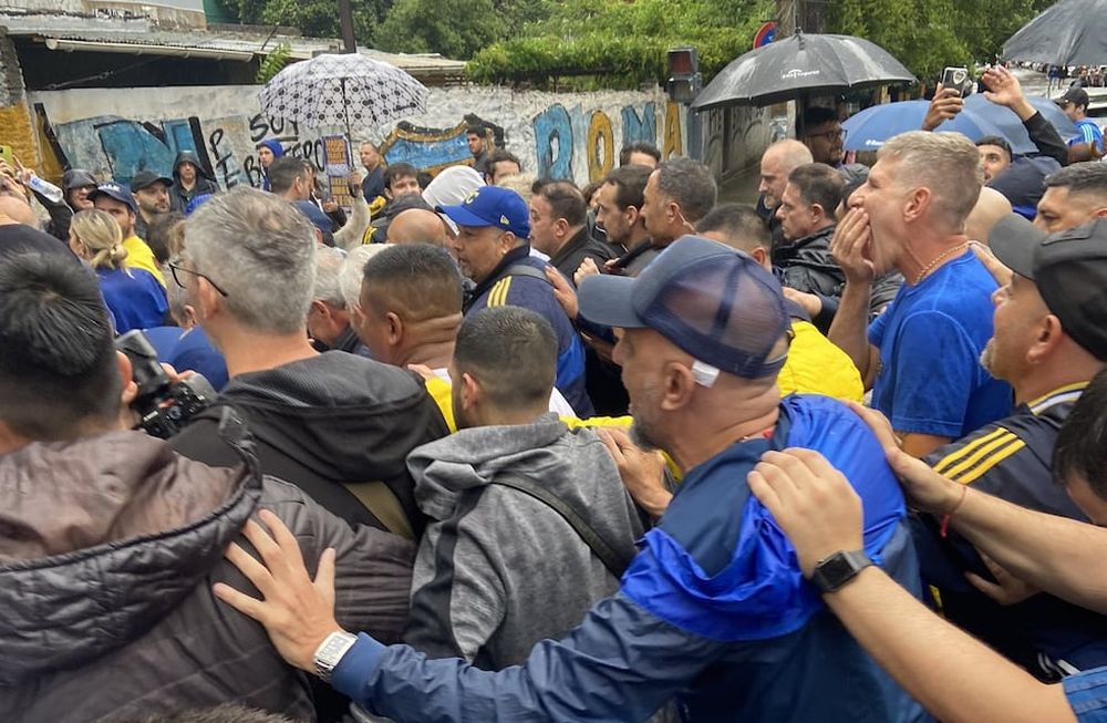 Martín Palermo fue a votar en las elecciones en Boca.