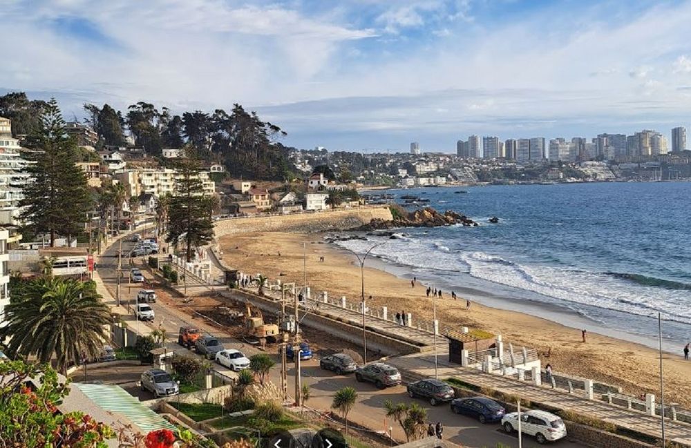 Playa Amarilla en Concón (Chile)