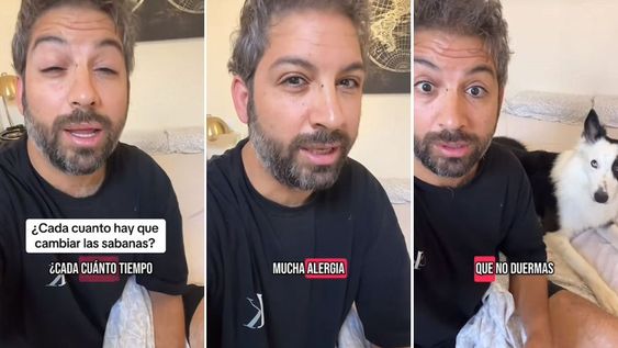 Dormir bien también es dormir limpio asegura Álvaro Fernández en TikTok.