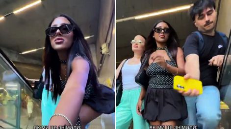 Quisieron grabar un famoso video para TikTok, se enojaron con un transeúnte y desataron la polémica.