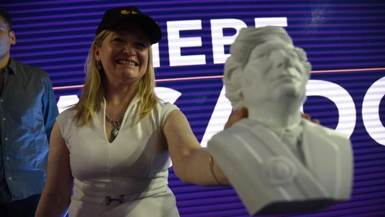 La vicegobernadora Hebe Casado encabezó un acto libertario en Guaymallén.&nbsp;