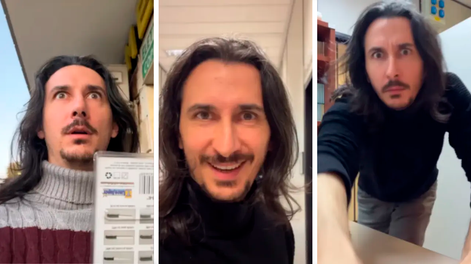 Un físico italiano sorprende en las redes haciendo bucles infinitos en sus publicaciones.