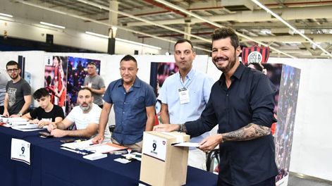 Tinelli votó temprano en las elecciones de San Lorenzo