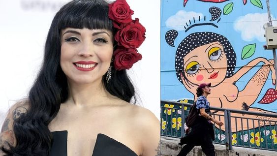 Mon Laferte y un mural feminista que la deja al borde de ser sancionada y multada