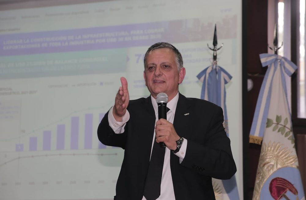 El CEO de YPF, Horacio Marín, en el Foro de Energía 2024, que se realizó en la Facultad de Ciencias Económicas de la UNCuyo. Foto: Gentileza