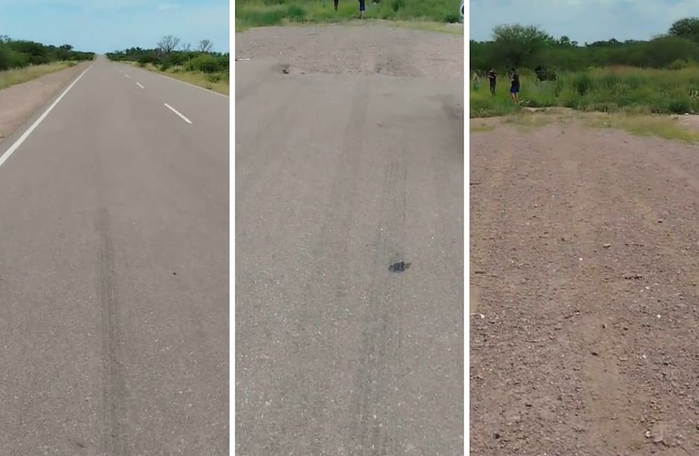 Una familia se accidentó porque no estaba señalizado el fin de la ruta. TikTok