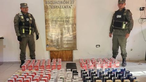 Los Andes | La mercancía secuestrada. Gentileza Gendarmería Nacional.