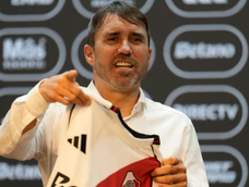 Eduardo Coudet, DT de River. Eduardo Coudet, DT de River.
